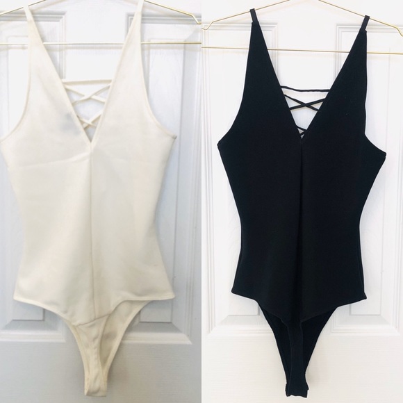 2 EXPRESS BODYSUITS | XS & S - Picture 2 of 6